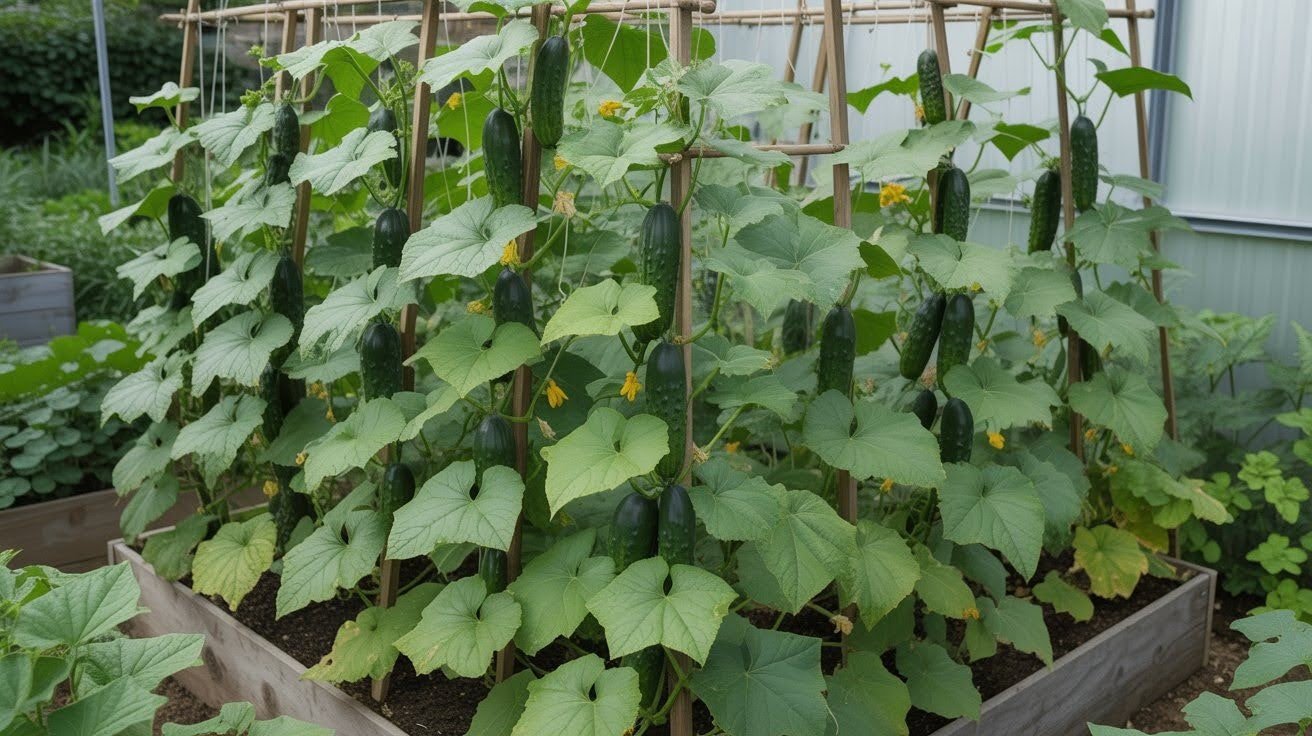 Cucumber Spacing in Square Foot Gardens