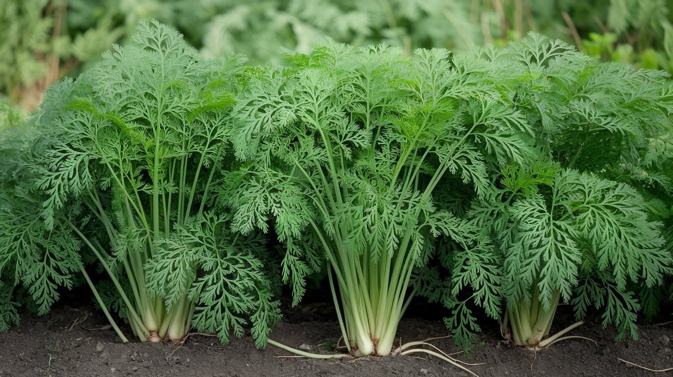 Mature Carrot Leaves