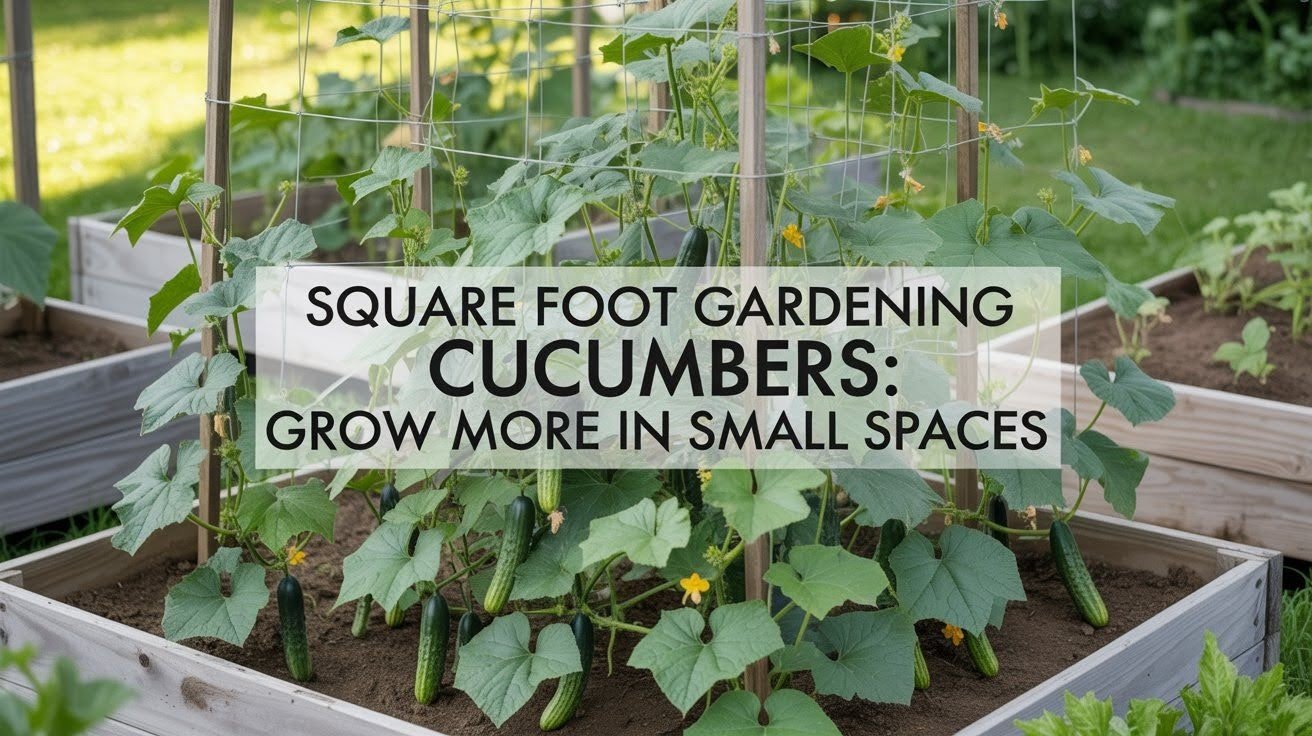 Square Foot Gardening Cucumbers
